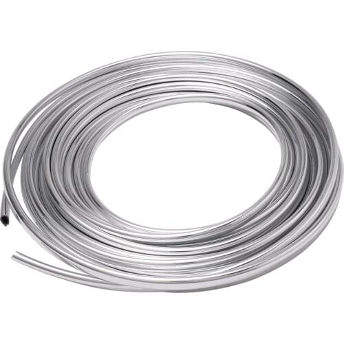 6M Chrome Silver Car Body Door Edge Moulding Trim Strip Scratch Guard Protector Air Conditioner Air Outlet Decorative Strips