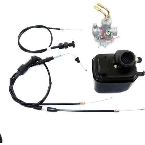 Motorcycle carburetor carb filter box air throttle choke cable set for yamaha peewee pw50 py50 yzinger 50 yzinger bicycle