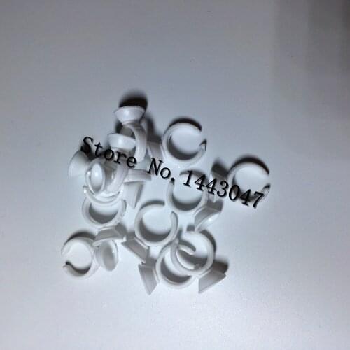 Freeshipping 100Pcs/Lot 11MM White Plastic Ink Ring Permanent Makeup Tattoo Ink Holders Supply