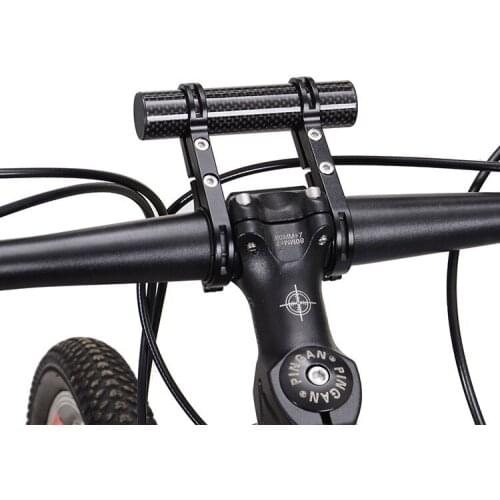 Bicycle Handlebar Extender Bracket Bike Headlight Mount Bar Computer Holder Lantern Lamp Support Rack Alloy Fiber Stand