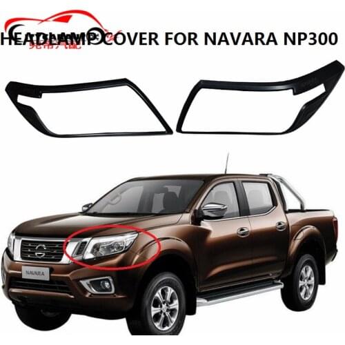 Citycarauto np300 front head lamp hoods head lights cover car styling accessories fit for NAVARA NP300 2014-2017 car