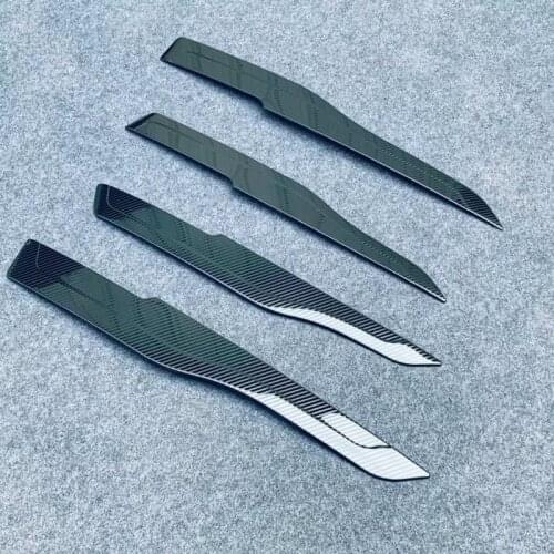 Stainless Steel Carbon Car Inner Front Door Armrest Cover Trim Door Handle Accessories For Toyota Harrier Venza XU80 2020 2021