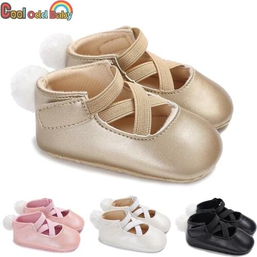 New Princess Baby Girl Shoes PU Leather Newborn Infant Moccasins Sofe Anti-Slip First Walkers Toddler Crib Crawl Shoes 0-18M