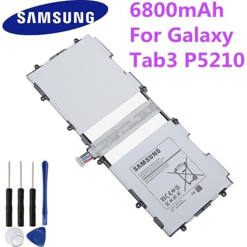 Original Tablet Battery T4500E For Samsung Galaxy Tab 3 10.1 GT-P5210 P5200 P5220 P5213 6800mAh Real Capacity + Tools 4.6