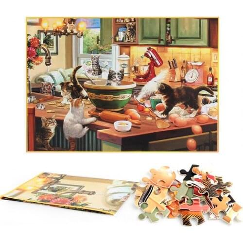 Puzzle Cartoon Boost Skills 1000 Piece Kids Jigsaw Puzzles Game for Kids Game