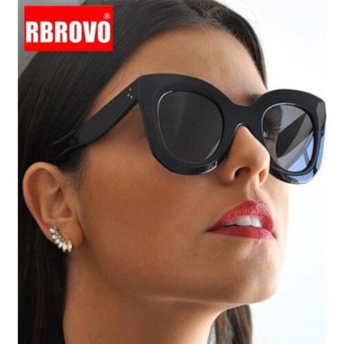 RBROVO 2021 Leopard Cat Eye Sunglasses Women Designer Luxury Man/Women Sun Glasses Classic Vintage UV400 Outdoor Eyewear