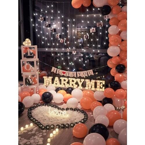 520 Valentines Day proposal props romantic surprise scene layout creative supplies express interior room decorative lights