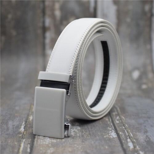 Automatic Buckle Belt Women/men White/blue/red/brown/coffee/black Designer Belt for Women/men 3.5CM Width Cow Leather Waist Belt