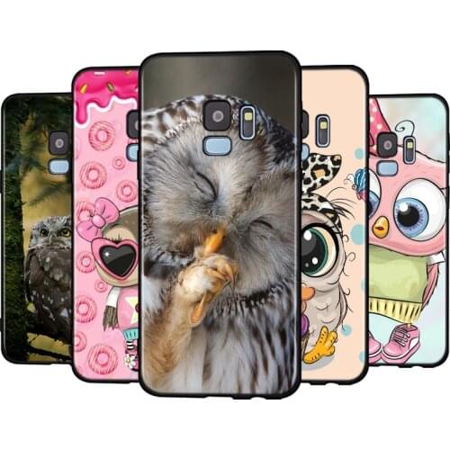 Lovely Animal Owl Silicone Case For Samsung Galaxy A9 A8 A7 A6 A6S A8S Plus A5 A3 Star 2018 2017 2016 Phone Case