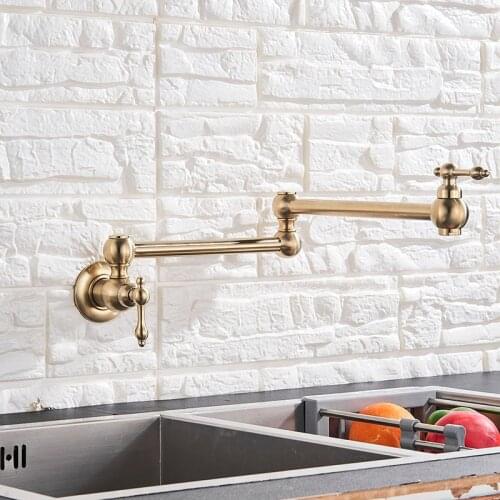 Senlesen Single Cold Kitchen Faucet Nickle Golden Brass Single Handle Vanity Single Cold Tap