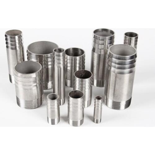 304 Stainless steel Pagoda barb pipe hose fittings connector DN8 DN10 DN15 DN20 DN25 DN30 DN35 DN40