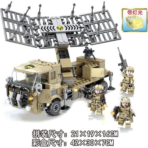 Sea land and Air Parade Building Blocks Army truck building blocks air force fighter coveted navy battleship childrens tank