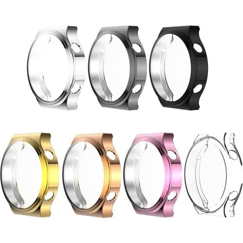1 pcs UltraThin Electroplate TPU Watch Case Full Cover Screen Protector For Huawei Watch GT 2 Pro soft Antifriction watch