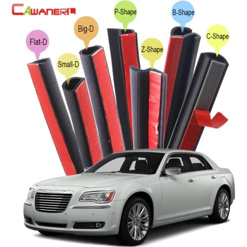 Cawanerl Car Seal Edge Trim Weatherstrip Sound Insulation Rubber Sealing Seal Strip Kit For Chrysler 200 300 300S 300C 300M