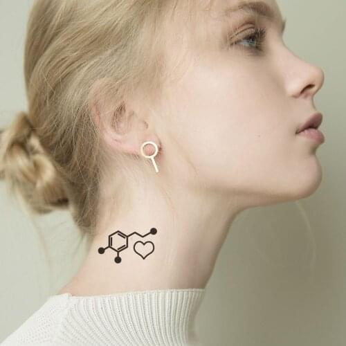 Formula Chemistry Temporary Tattoo Sticker Waterproof Women Men Adults Fake Body Art New Design 10.5X6cm Kids Hand Tatoo