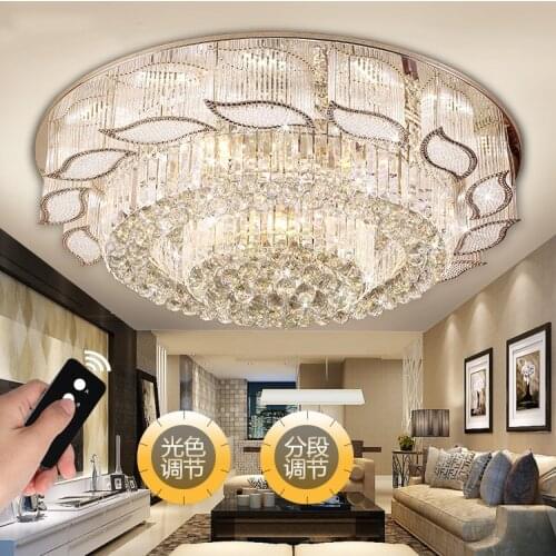 Gold Crystal Ceiling Lamp Living Room Plafonnier led Deckenleuchte Luminaire Plafonnier led Moderne Plafondlamp Ceiling Lights