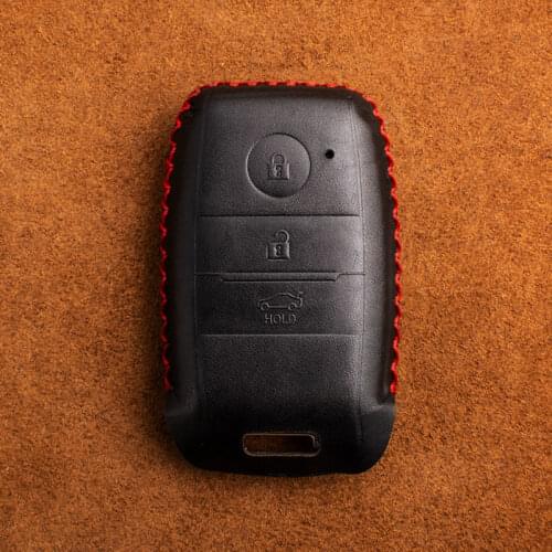 1 PCS Genuine Leather Smart Key Case Key Cover For KIA KX3 KX5 K3S RIO Ceed Cerato Optima K5 Sportage Sorento