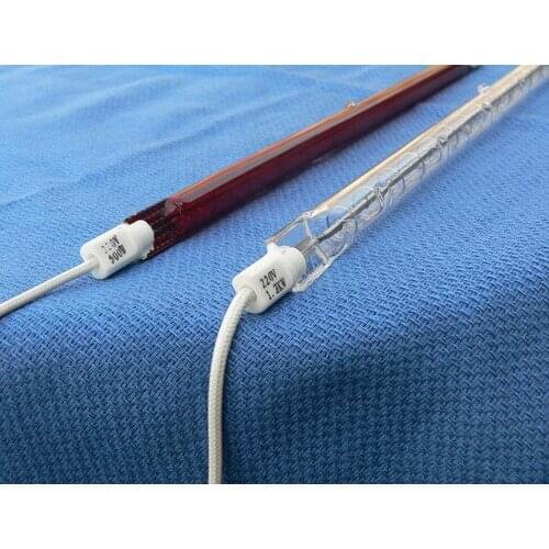 1000w white coated Carbon fiber quartz infrared heating element carbon lamp