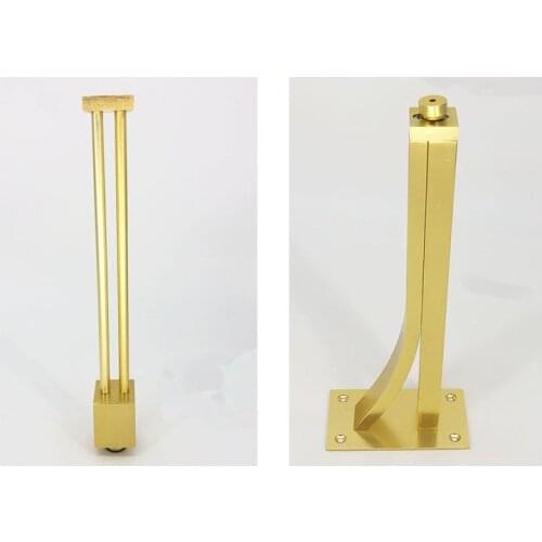 4pcs Materl Golden Legs Feet Adjustable Chair Sofa Carbinet Coach Furniture Foot 25cm/30cm Aluminium