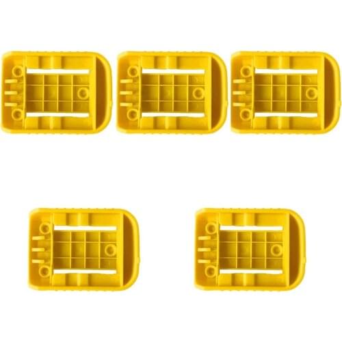 5pcs for Dewalt 18V 20V 60V Battery Holder Wall Storage Mounts Stander Mount Display Hanger Dock Battery Belt Buckle