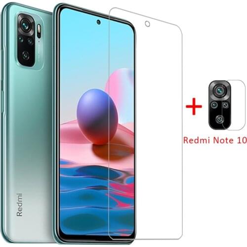 Case on redmi note 10 cover screen protector tempered glass camera lens film for xiaomi readmi note10 not protective phone coque