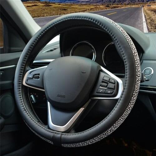 Steering wheel cover car car handle covers car interior decorative supplies rhinestone steering wheel cover