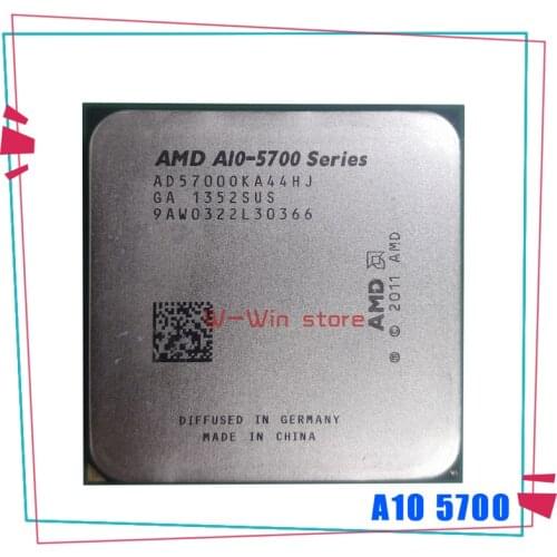 AMD A10 5700 A10 5700k 3.4 GHz Socket FM2 Quad-Core CPU AD5700OKA44HJ CPU
