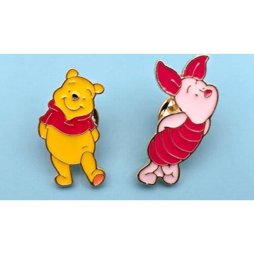 Disney Winnie Pig Enamel Pin Animal Kawaii Little Piggy Brooch Badge Clothes Lapel Pin Wholesale Jewelry Gift For Friends Kids