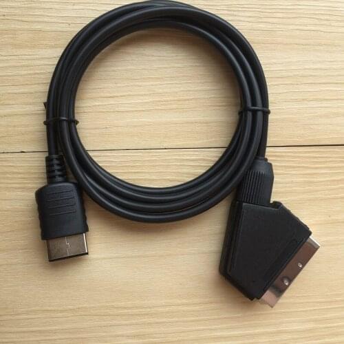 FZQWEG 2 PCS Scart Cable For sega DC cable cord Scart Cable for SEGA Dreamcast DC EU Plugs