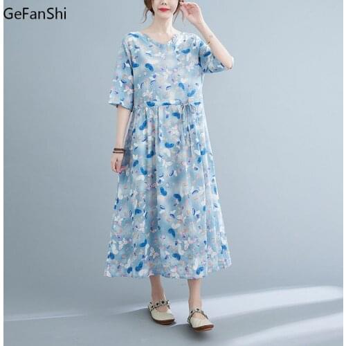 Летние платья с принтом GeFanShi China At AliExpress
