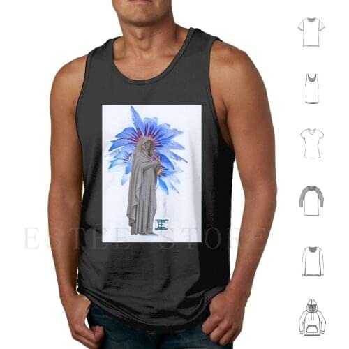 Inspecting Perfection Tank Tops Vest Cotton Spiritural Angels Sculptures Winged Sculptures Meditation Yoga Kauai Hawaiian