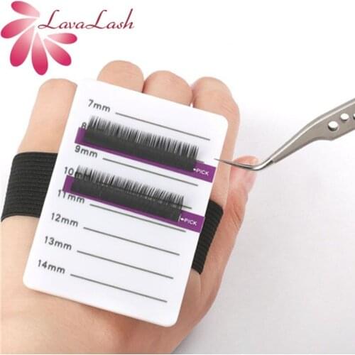 Eyelashes Extension Pallet Tools Eyelash Makeup Supplies Tray Strip Stand False Eyelash Hand Plate Lashes Holder Hand Strap