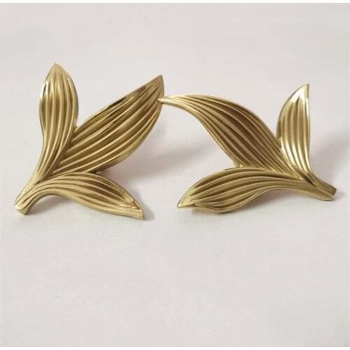 Brass Forged Flower Handle Drawer Cabinet Door Furniture Wardrobe Pulls Cupboard Shoe Cabinet Handle Knobs