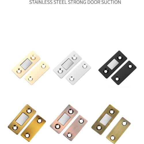 Magnetic Invisible Strong Door Stopper Punch-free Doorstop Latch Closed Closer Magnet Wardrobe Door Closer Hardware Door