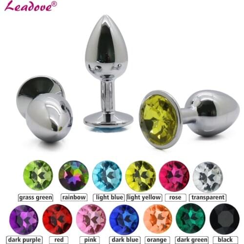 Cheaper Price Small Size Metal Crystal Anal Plug Stainless Steel Booty Beads Jewelry Anal Butt Plug Sex Toys Products for Women