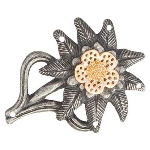 German Army ELITE Edelweiss Mountain Troops Ancient Simple color Flower brooches Badges for Hats Jackets Accessories For Women