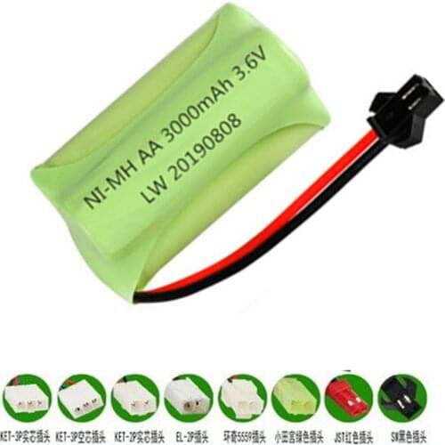 Ni-MH AA 3000mAh 3.6v Rechargeable Battery For RC Toy Car Boats Trains Robot Guns Parts RC Battery 3.6v 3000mAh NiMH Battery
