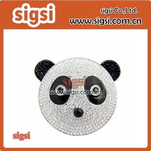 New arrival 2016 jewelry small rhinestone panda brooches crystal rhinestone animal brooch