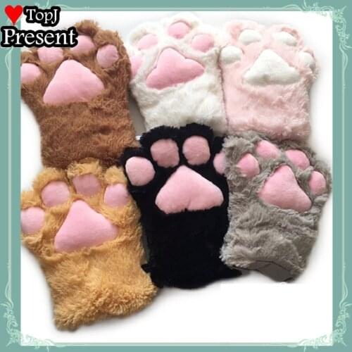 Lolita cat paw glove tail cat ear prop Cosplay cartoon glove cat paw show Halloween cosplay gloves sexy cute cosplay party show