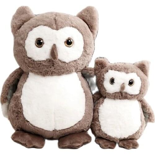 Owl plush stuffed animal pillow doll standing pose doll soft fabric home decoration ornaments sofa cushion pillow baby toy gift