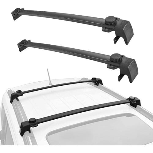 Roof Rack Cross Bars Replacement Rooftop Rail Crossbars System Fit for 2017-2019 Jeep Compass MP (New Body Style)