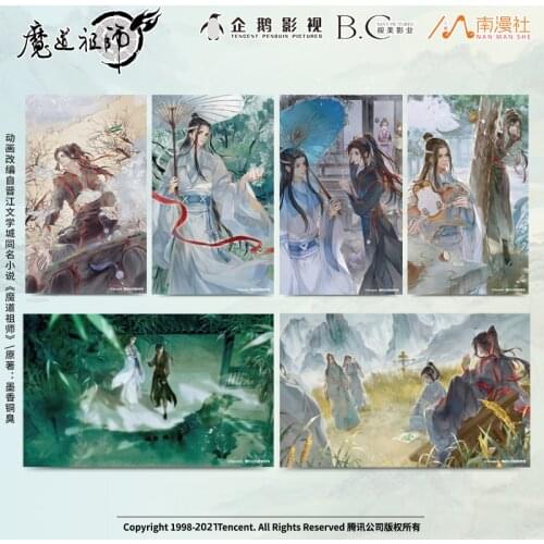 Anime Grandmaster of Demonic Cultivation The 24 Solar Terms Postcard MDZS Wuxian Wangji Greeting Card Collection Birthday Gift