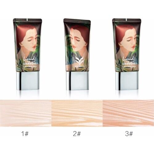 HUAMIANLI Face Foundation Makeup Cream Moisturizing Natural Whitening Flawless Concealer Cream Oil-control Liquid Foundation
