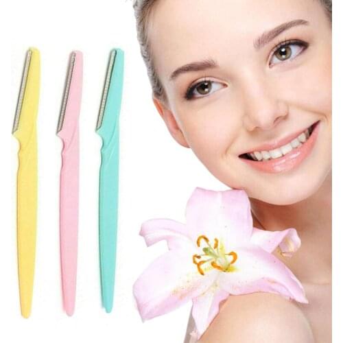 1pc Portable Eyebrow Knife Women Makeup Facial Tool Razor Trimmer Blade Beauty Shaving Tool Mini Eye Brow Trimmer Epilator