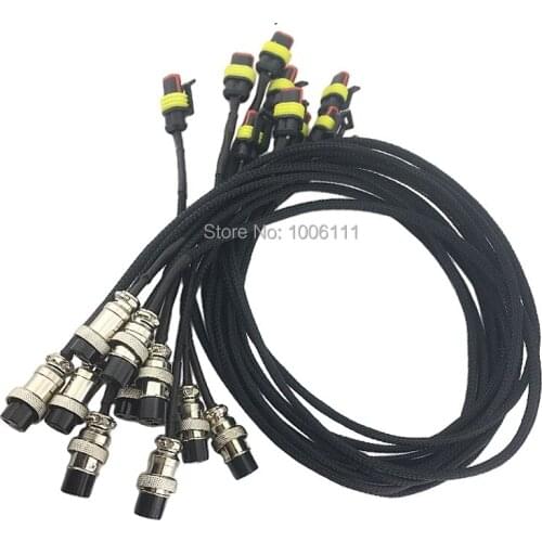 2 PINS Common Rail Injector Wire Connect Plug For Electrical Control Test Bench Length 76cm