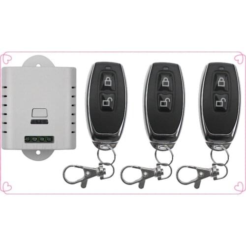 85V 110V 120V 220V 250V 1CH 10A RF Wireless Remote Control Switch teleswitch With 3pcs metal Transmitter For Learning code
