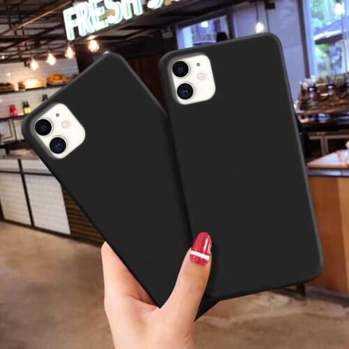 Cartoon Black Soft TPU Phone case For iPhone 11 Pro MAX SE 5 6S 7 8 Plus X XR XS