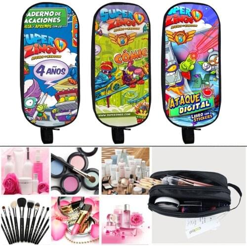 New 3D Printed Anime Super Zings Pencil Case Hisoka Morow Pencil Box Stationery Storage Bag Cosmetic Case Superzings Pouch