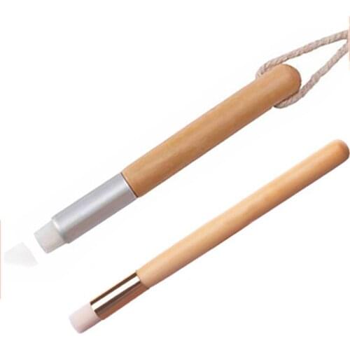 Wood Handle Exfoliating Facial Cleansing Brushes Eyebrow Nose Pore Blackhead Eyelash Clean Brush Skin Care Cleaner Makeup Tools