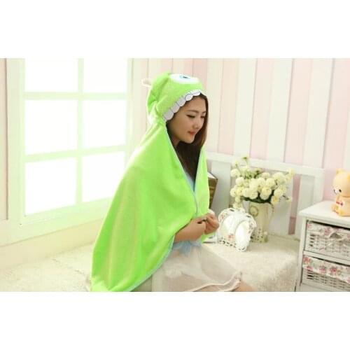 Designer Anime Animal Cartoon Sulley One Eye Mike Hooded Wrap Shawl Cute Scarves scarf Cloak Cape for Women Men Female Fleece